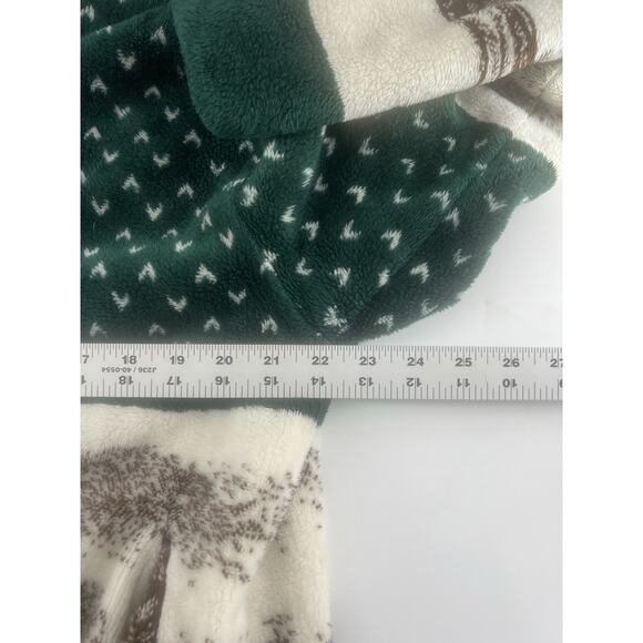 Vintage 1990s St Johns Bay Fleece Zip Up Medium Zip Cozycore Gorpcore Hooded Y2K - Picture 11 of 16